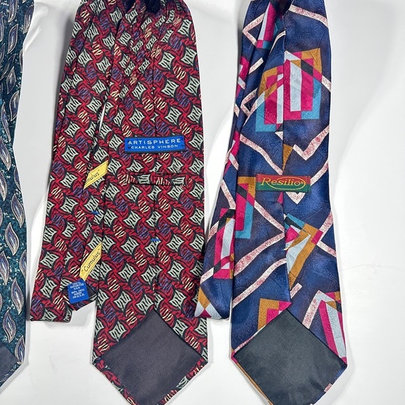 Collection Of Five Mens Silk Dress Neckties​​ - Picture 5 of 6